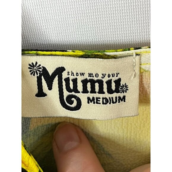 Show Me Your MuMu Rorey Spaghetti Strap Romper Lemon Print Summer Size Medium‎ - Picture 5 of 9
